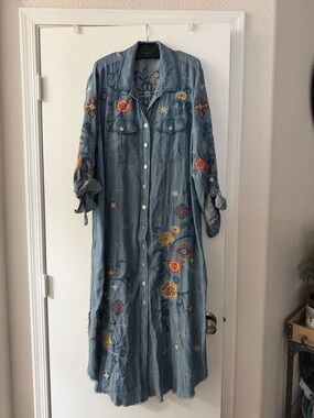 John Mark Light Blue Denim Shirt Jacket